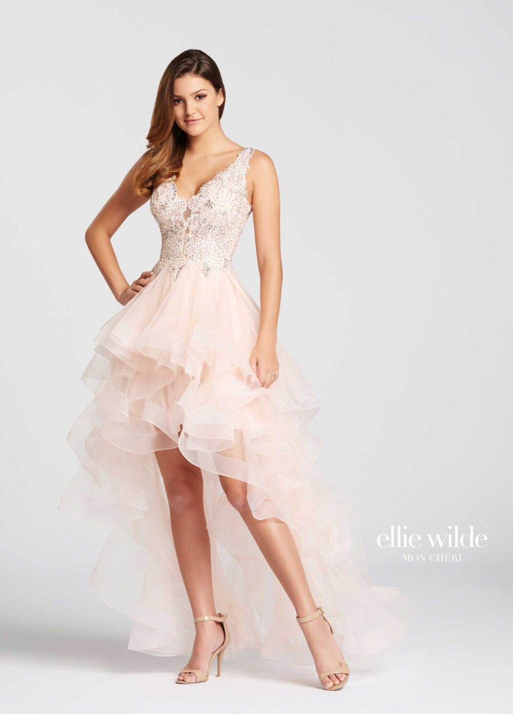 short prom dress Ellie Wilde EW118035 D scaled
