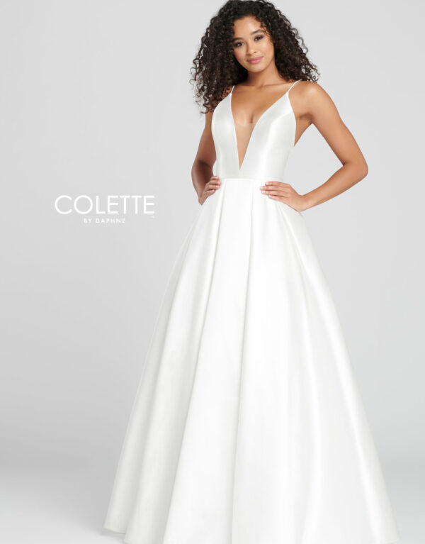 CL19827 Λευκό Φόρεμα
